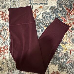 Burgundy Lulu Align Leggings